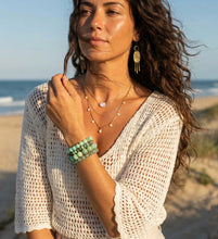 Load image into Gallery viewer, Turquoise Mala Gemstone Bracelet