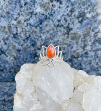 Load image into Gallery viewer, Sterling Silver Lotus Ring
