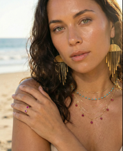 Load image into Gallery viewer, Freya Brass Goddess Earrings