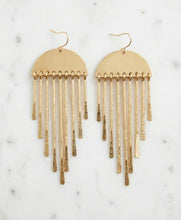 Load image into Gallery viewer, Freya Brass Goddess Earrings