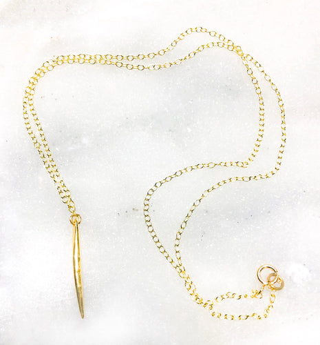GOLD SPIKE COLLARBONE NECKLACE