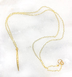 GOLD SPIKE COLLARBONE NECKLACE