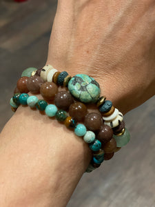 CHRYSOCOLLA MALA BRACELET