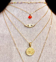 Load image into Gallery viewer, EVIL EYE COLLARBONE NECKLACE
