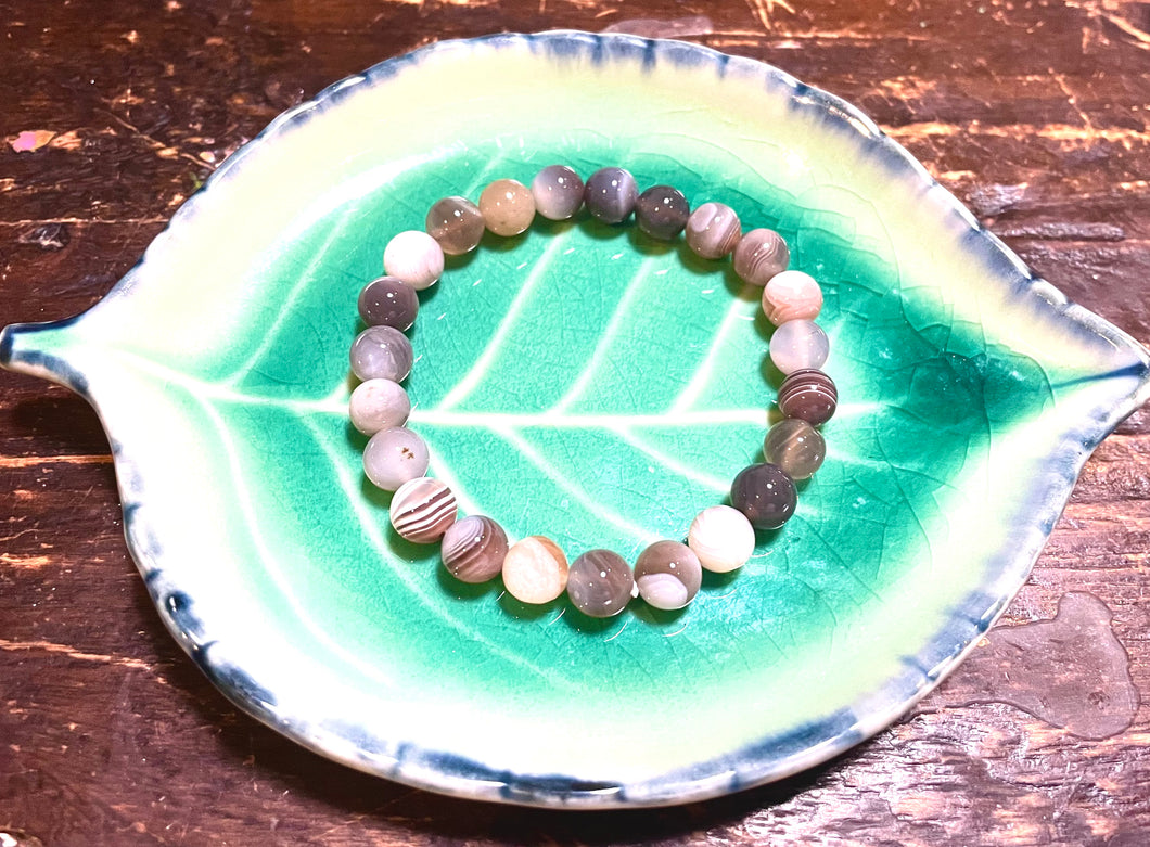 BOTSWANA AGATE MALA BRACELET